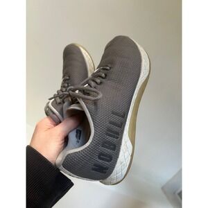 NOBULL shoes trainers grey white womens 8 men's 6.5 CrossFit